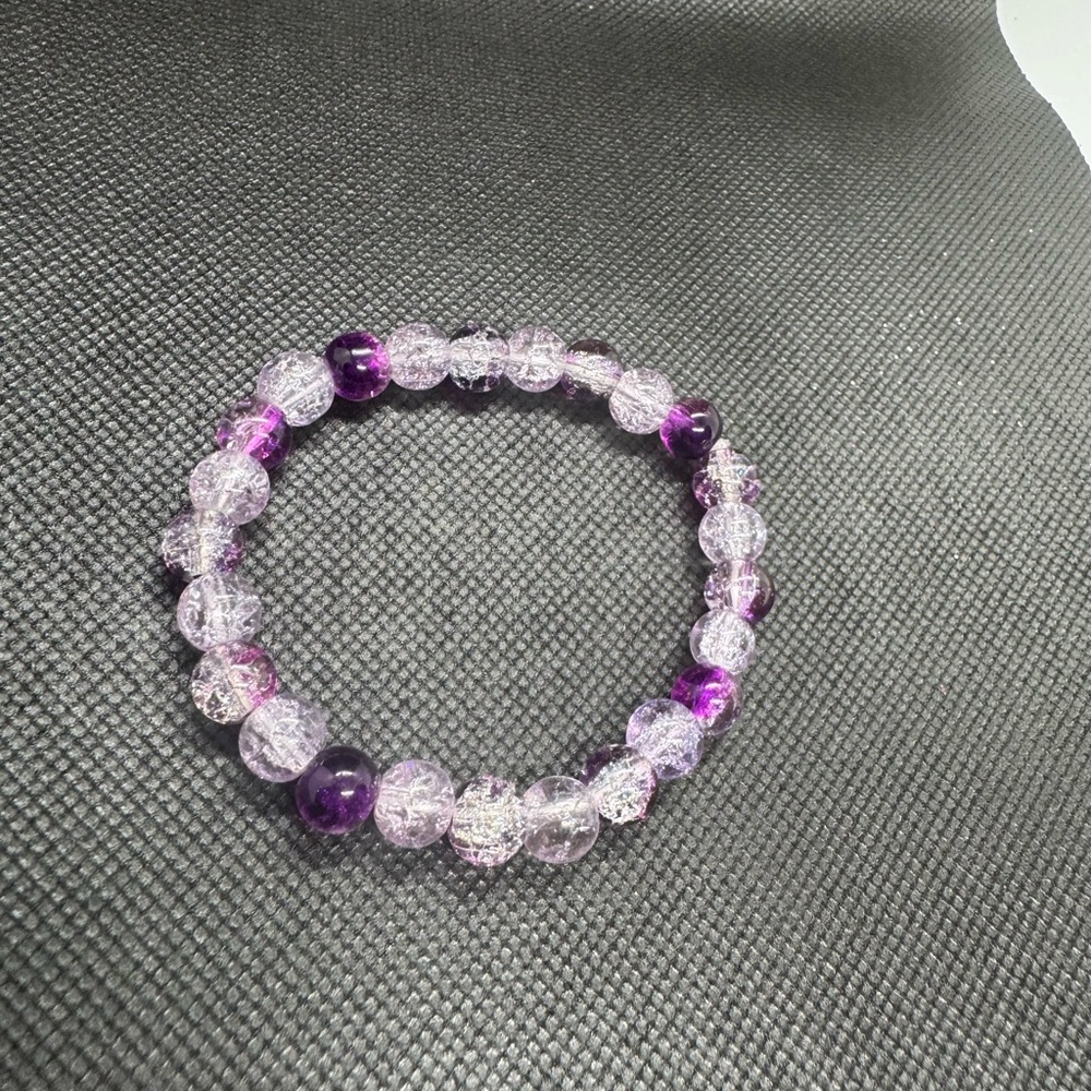 Elegant Purple Beaded Bracelet